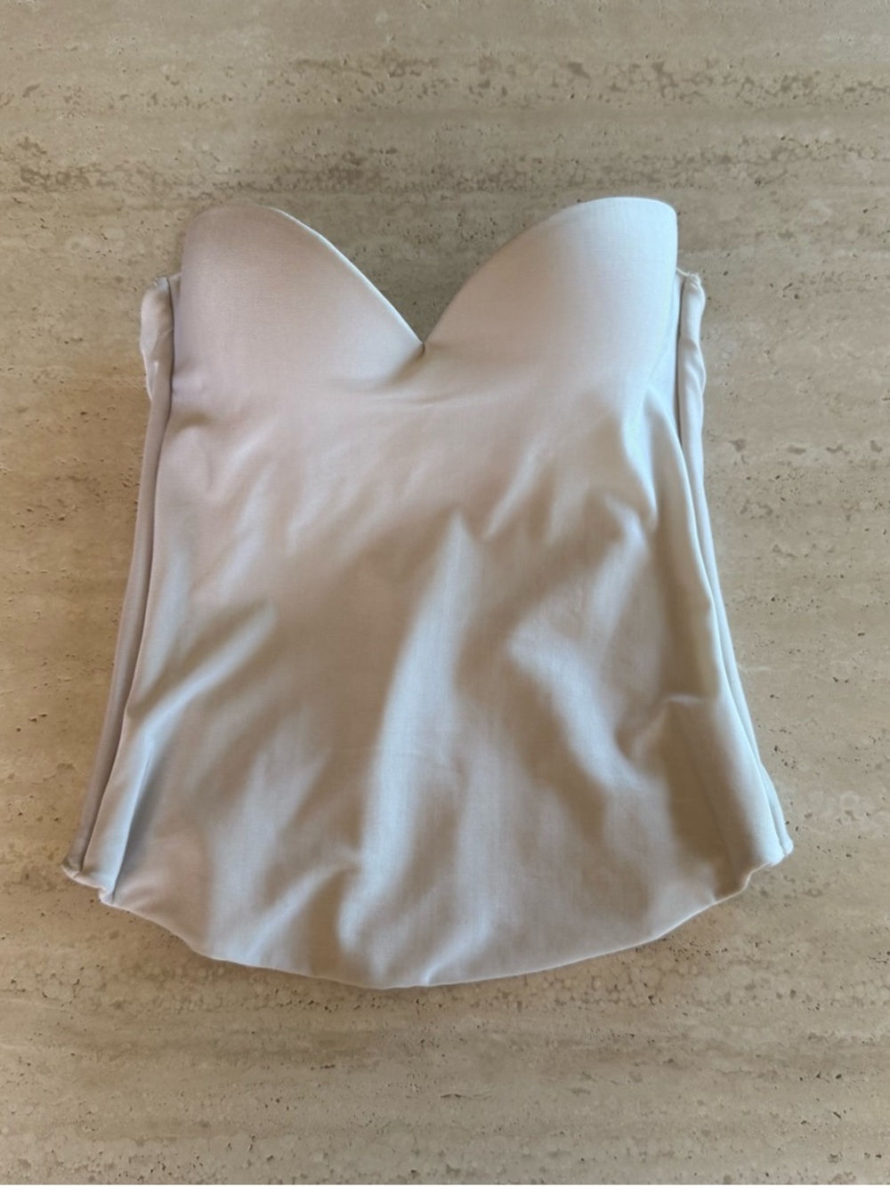 David’s Bridal cream corset top size 34B